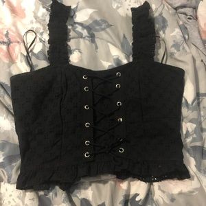 Cute black crop top 🖤